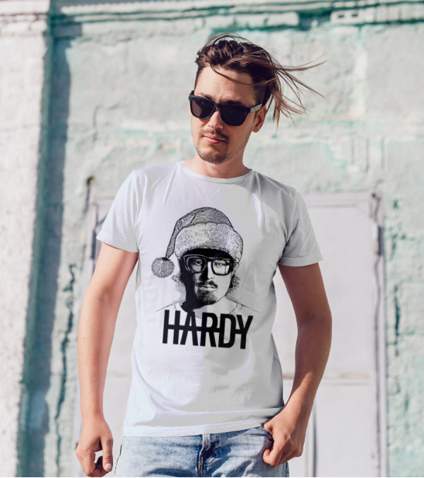 HARDY Santa Hat Christmas T-Shirt