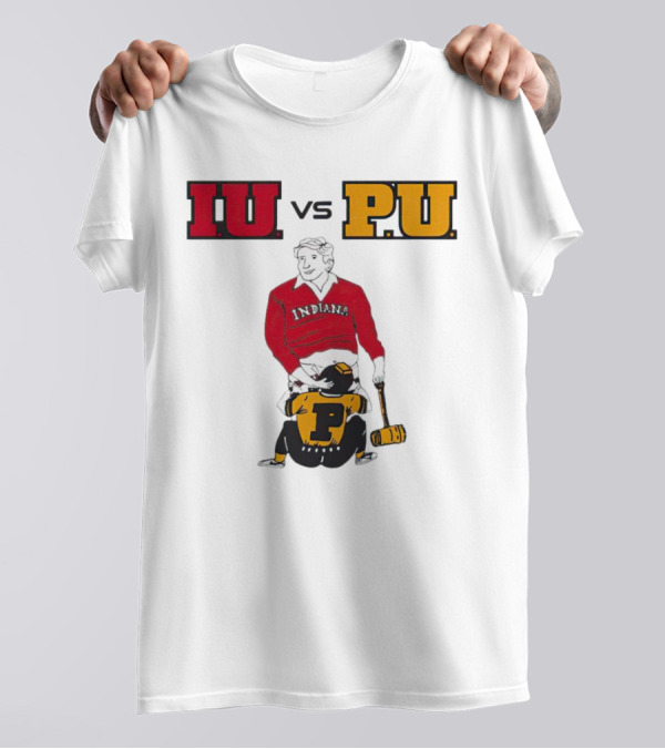 IU Vs PU Indiana Adults Joke Rivalry T-Shirt