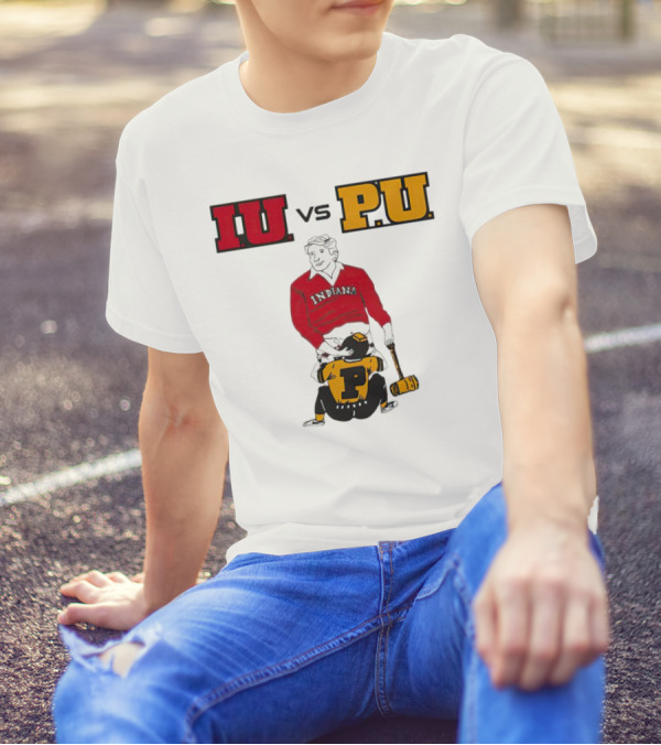 IU Vs PU Indiana Adults Joke Rivalry T-Shirt