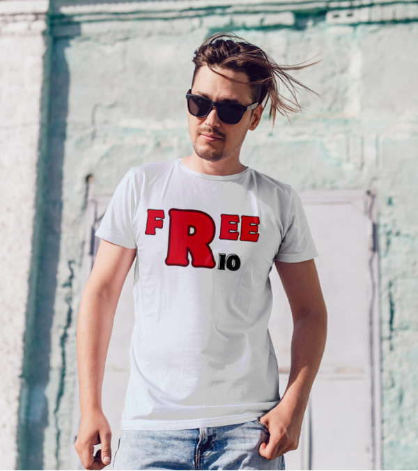 Peeta Mellark Free Rio Da Yung Rose Bold Red Letters T-Shirt
