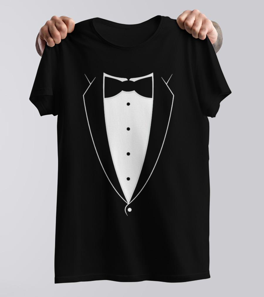 Bow Tie Tuxedo Suit Formal Attire T-Shirt