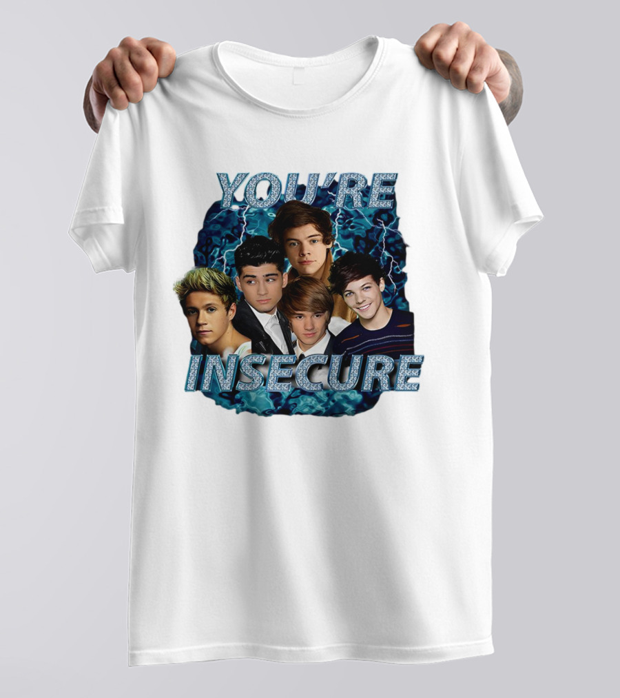 One Direction You're Insecure Lightning Band Members Collage T-Shirt