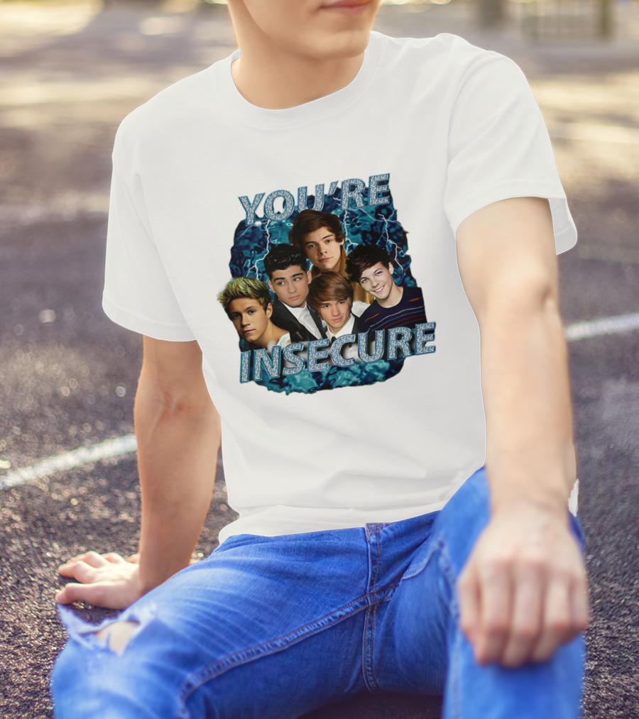 One Direction You're Insecure Lightning Band Members Collage T-Shirt
