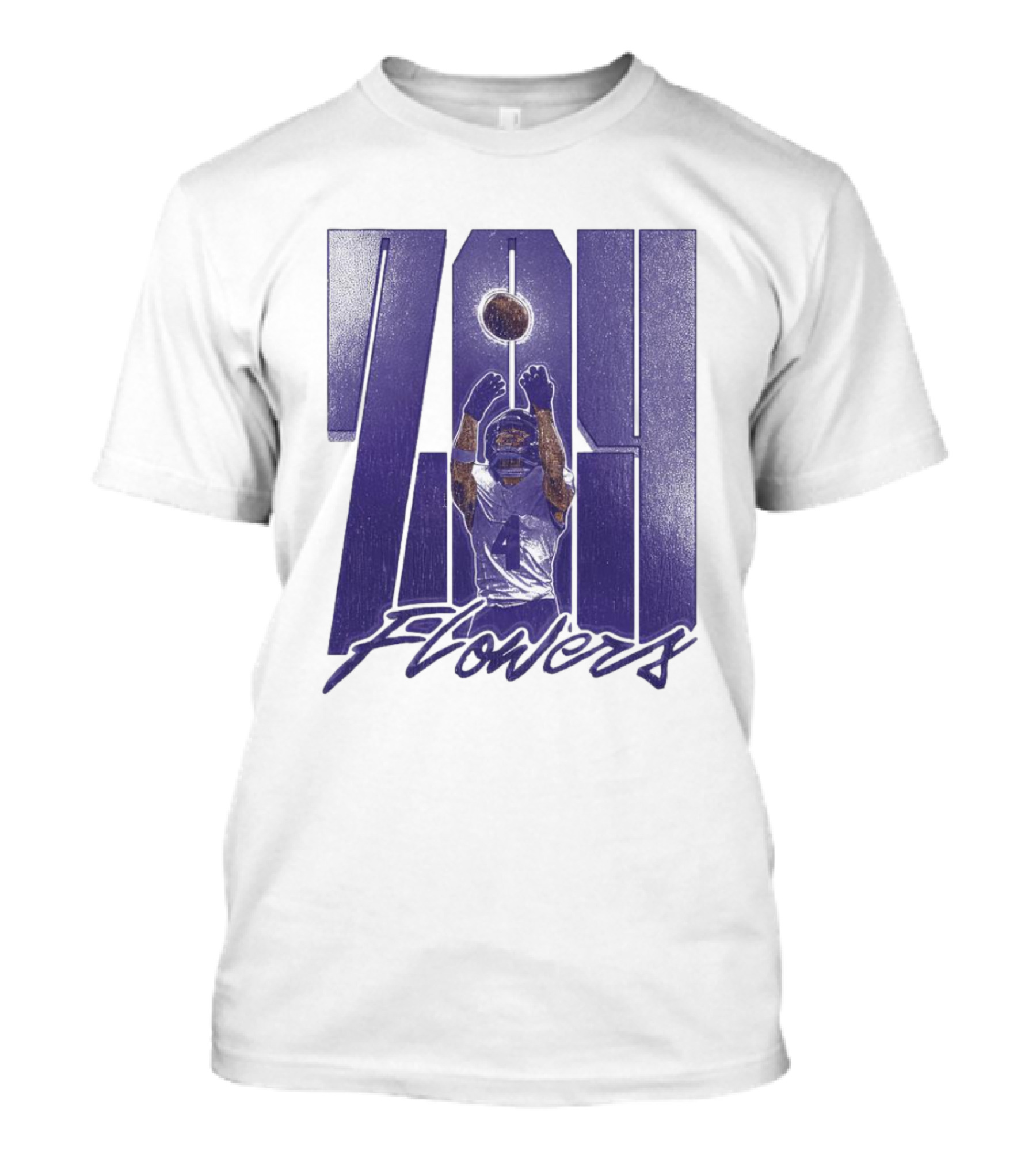 Zay Flowers Baltimore Ravens Football Vintage Catch T-Shirt
