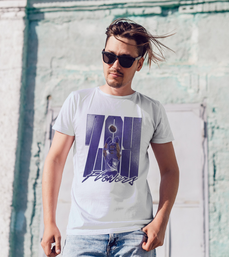 Zay Flowers Baltimore Ravens Football Vintage Catch T-Shirt