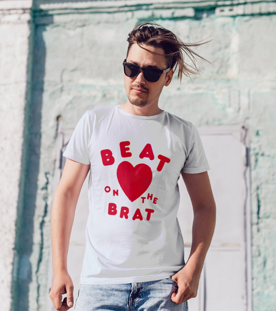 Beat On The Brat Red Heart T-Shirt