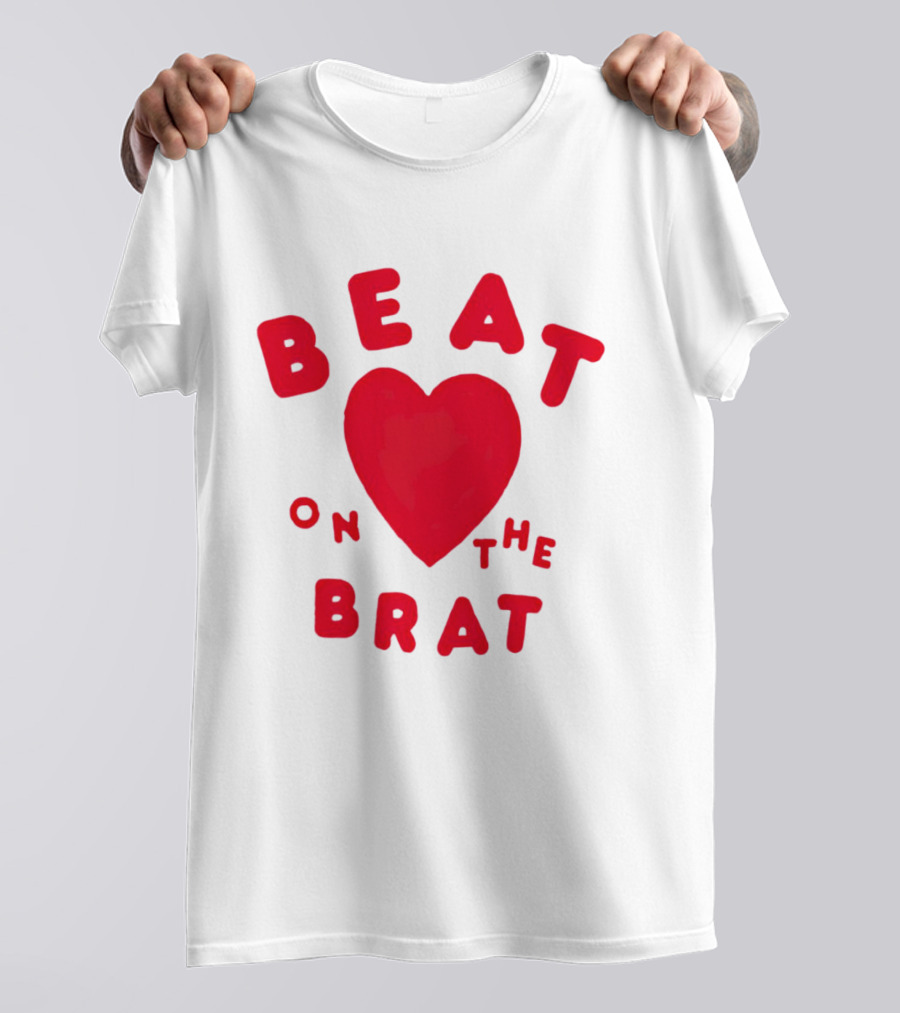 Beat On The Brat Red Heart T-Shirt