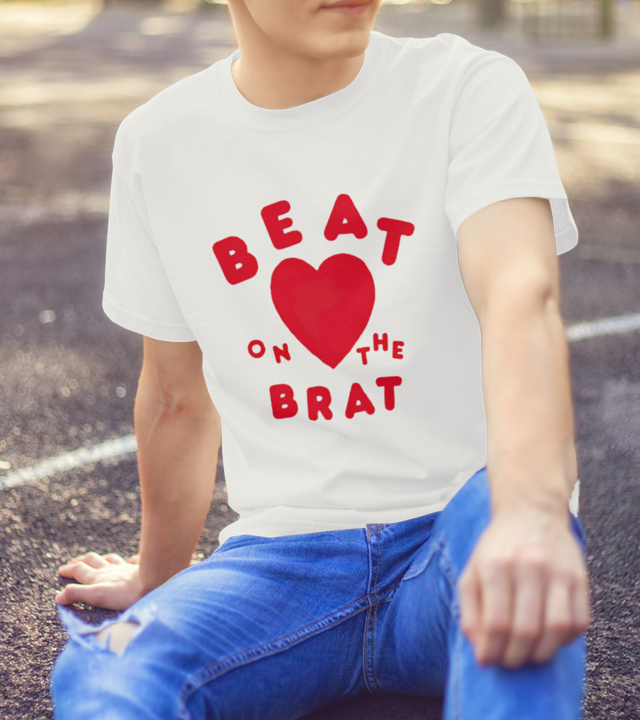 Beat On The Brat Red Heart T-Shirt