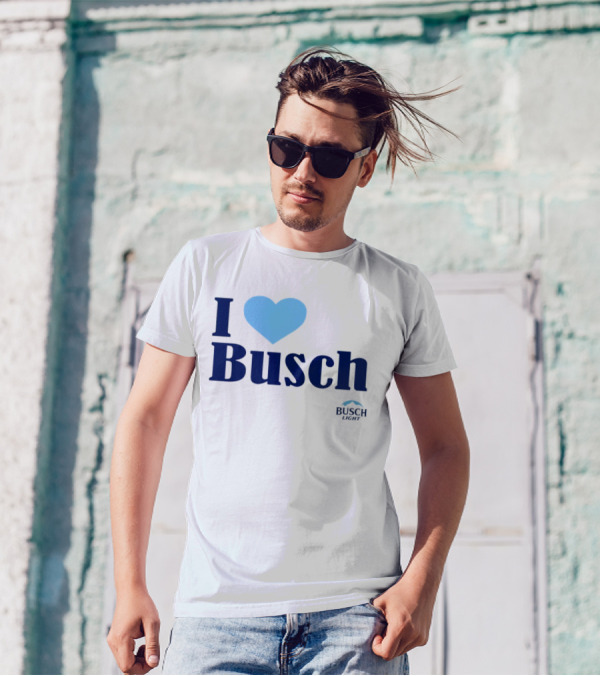 I Love Busch Light Busch Heart T-Shirt