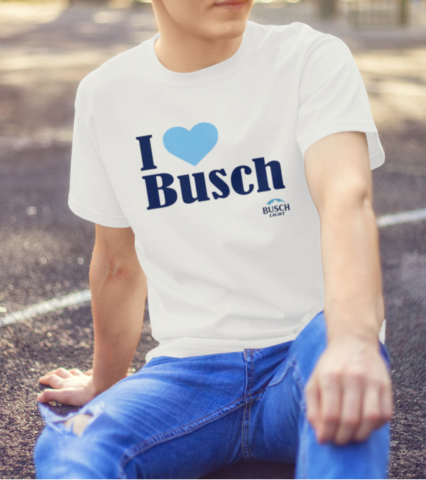 I Love Busch Light Busch Heart T-Shirt