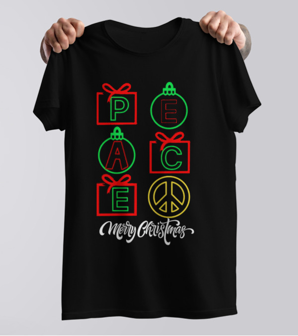 Peace Gift Ornaments Merry Christmas T-Shirt