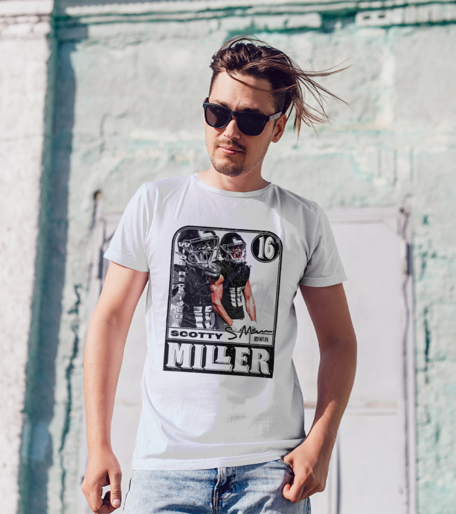 Scotty Miller 16 Atlanta Falcons Wide Receiver NFLPA Card T-Shirt