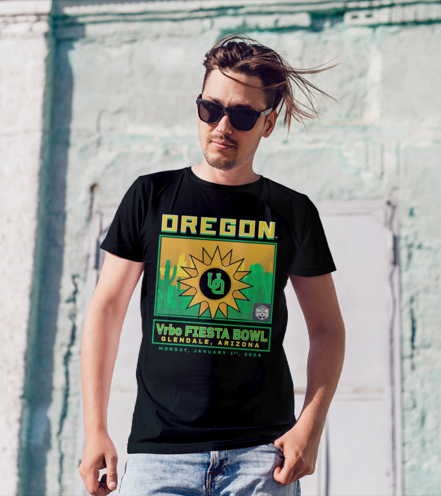 Oregon Ducks Vrbo Fiesta Bowl Glendale Arizona January 1st T-Shirt