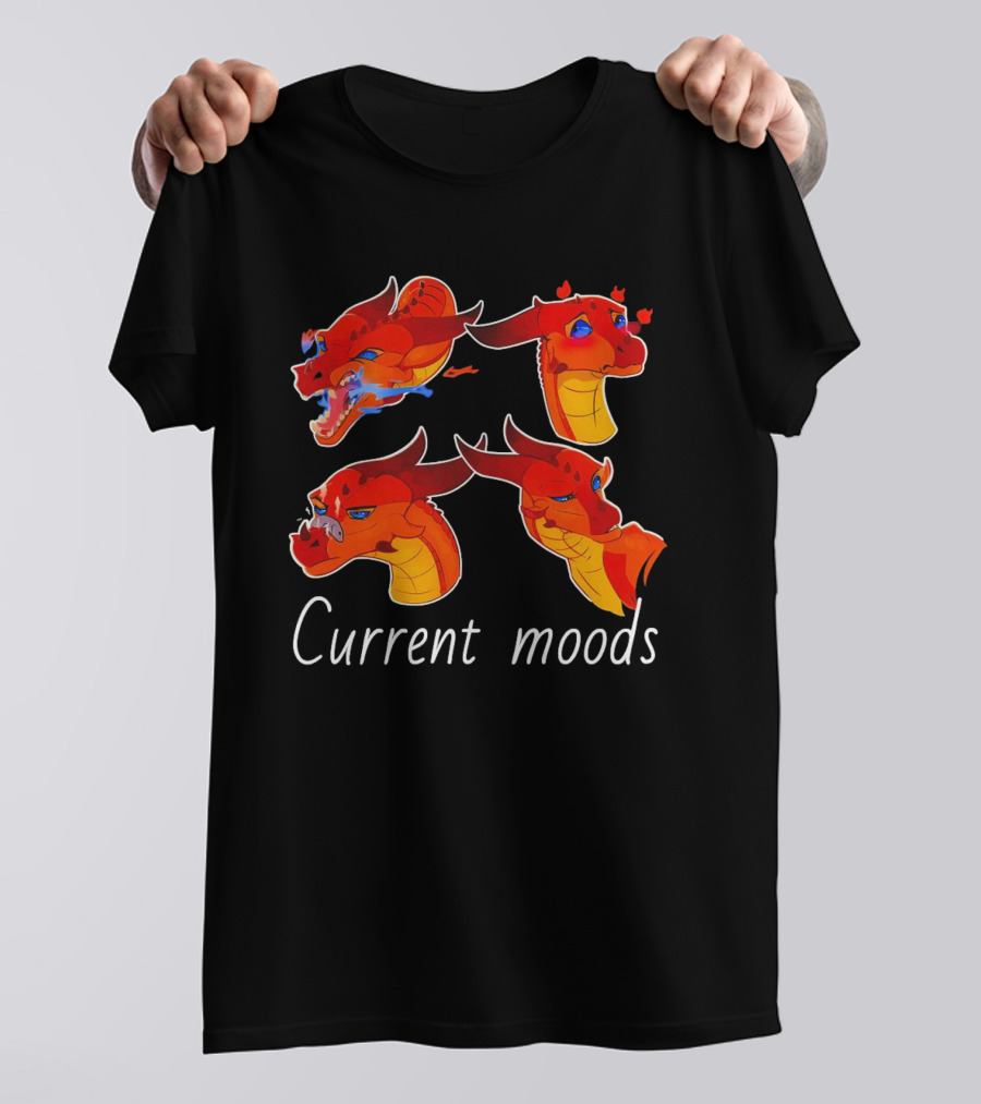 Current Moods Dragon Expressions Angry Happy Love Grumpy T-Shirt