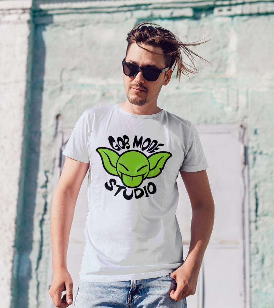 Gob Mode Studio Green Goblin Cartoon Face T-Shirt
