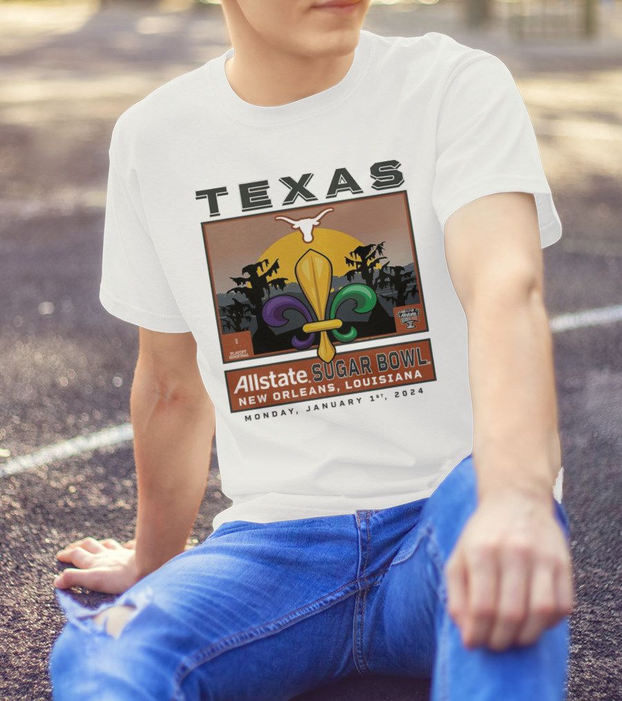 Texas Longhorns Allstate Sugar Bowl New Orleans January 1, T-Shirt