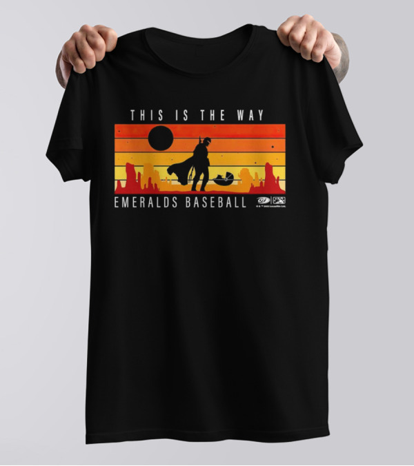 This Is The Way Eugene Emeralds Baseball Star Wars Mandalorian Sunset Scene T-Shirt