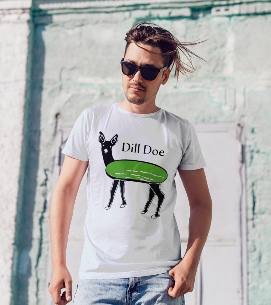 Dill Doe Deer Pickle Pun T-Shirt