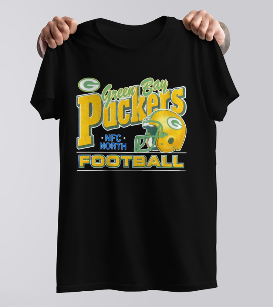 Green Bay Packers Football NFC North Helmet T-Shirt