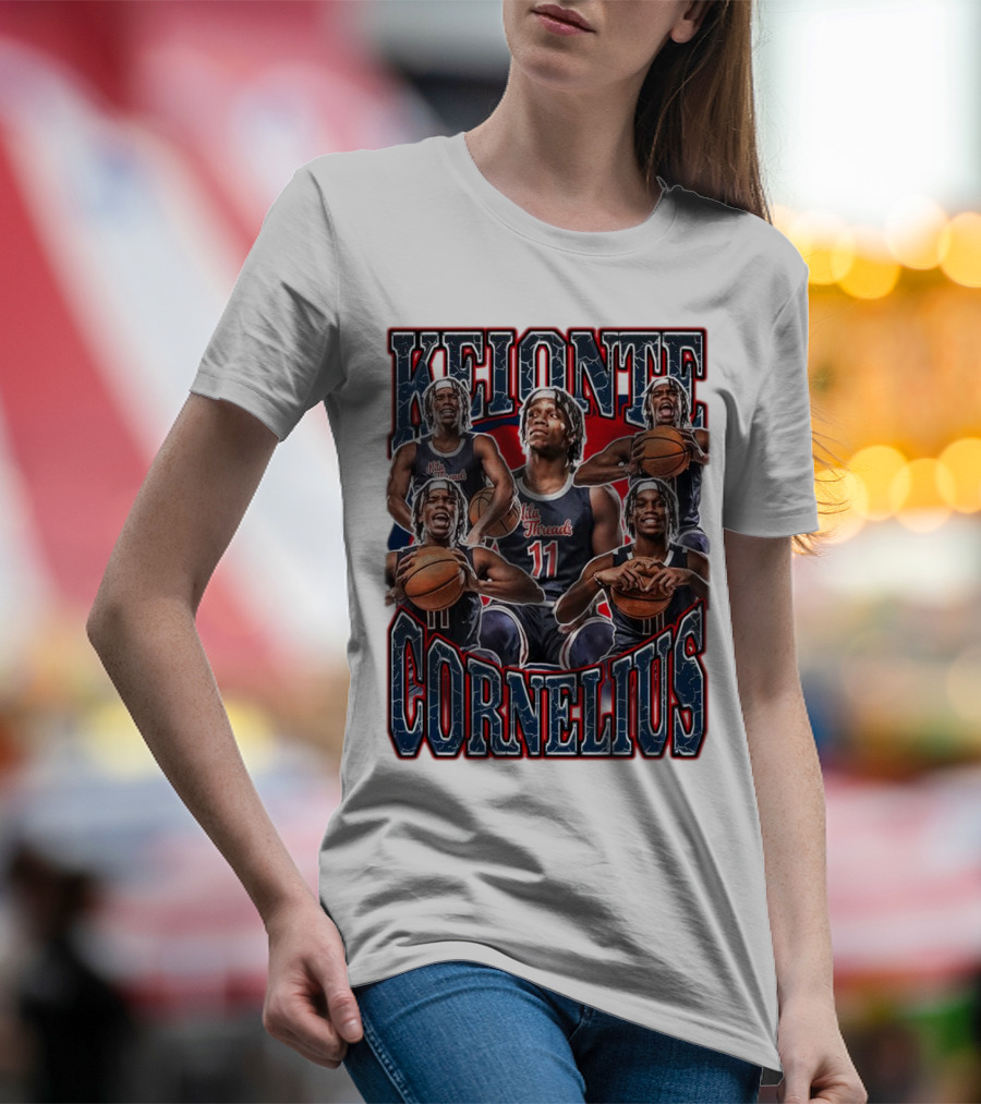 Keionte Corneilus Basketball Star Action Collage T-Shirt