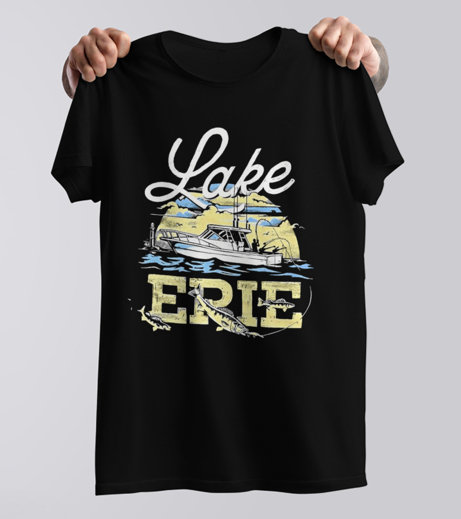 Lake Erie Boat Fishing T-Shirt