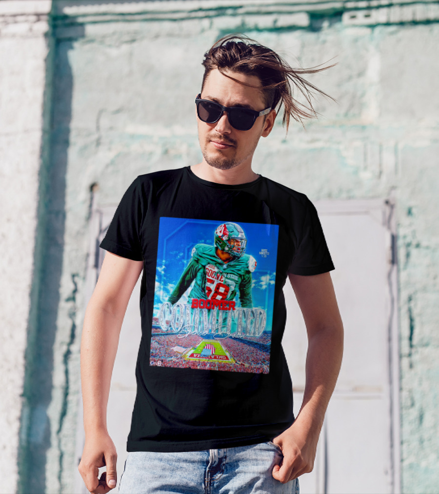 Spencer Brown Boomer Committed Oklahoma Sooners Football Stadium T-Shirt