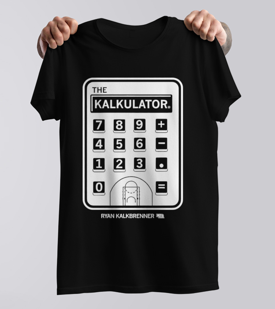 Ryan Kalkbrenner The Kalkulator Basketball Court Number 11 T-Shirt