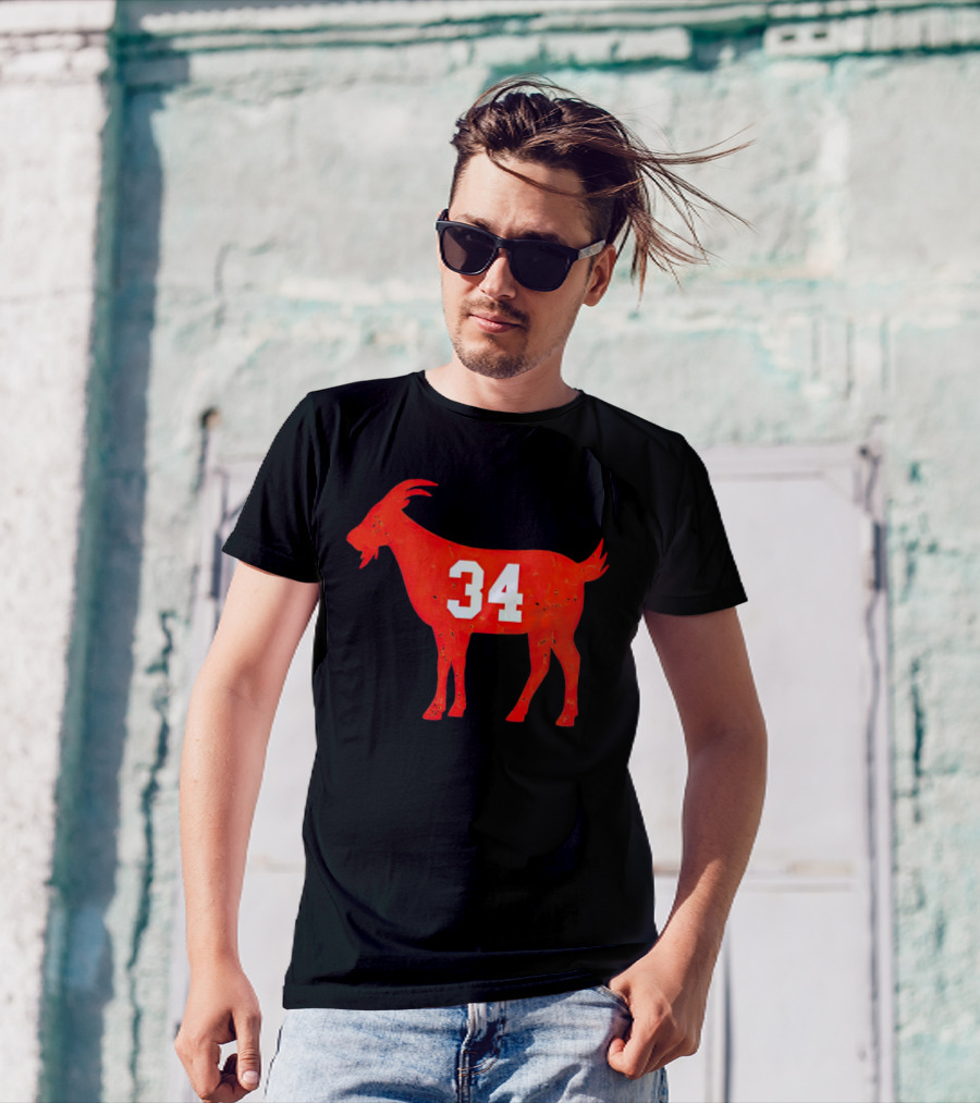 Walter Payton 34 Chicago Bears GOAT T-Shirt