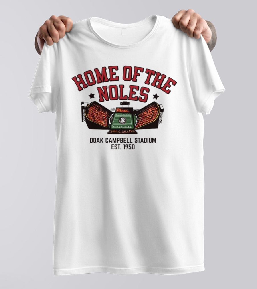 HOME OF THE NOLES DOAK CAMPBELL STADIUM EST. 1950 T-Shirt