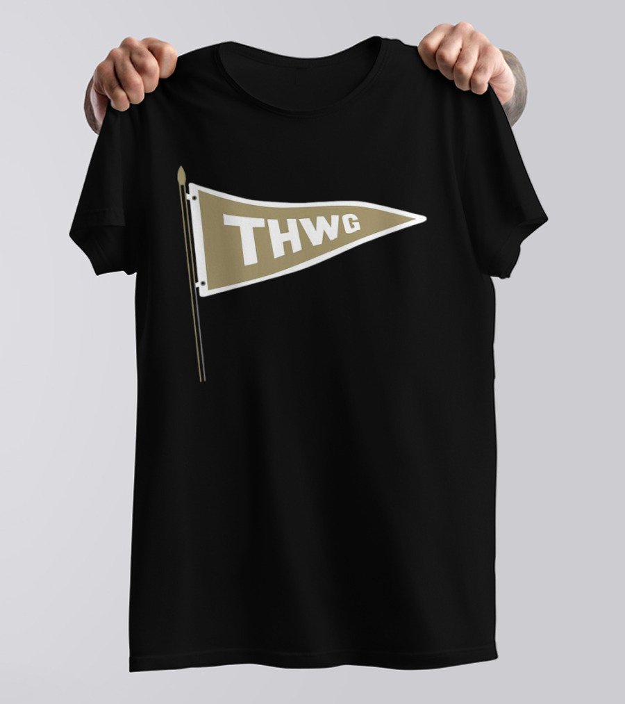 Georgia Tech THWG Gold Pennant Flag T-Shirt