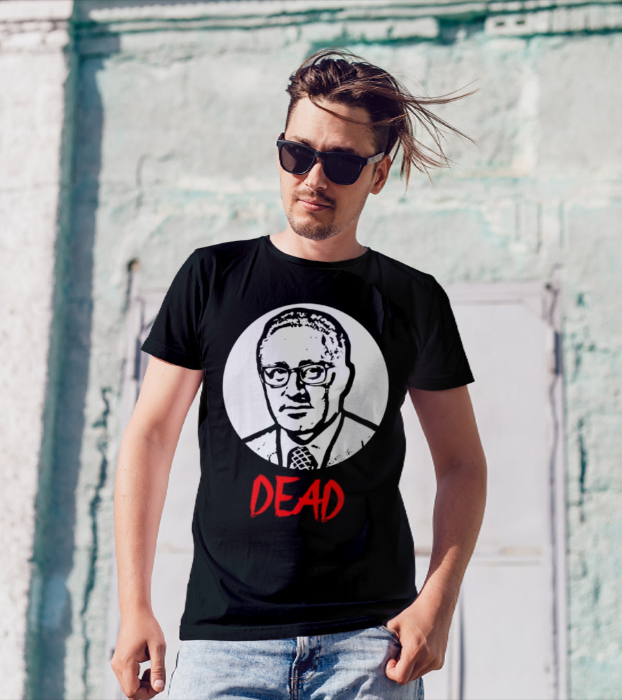 Henry Kissinger Dead Black And White T-Shirt