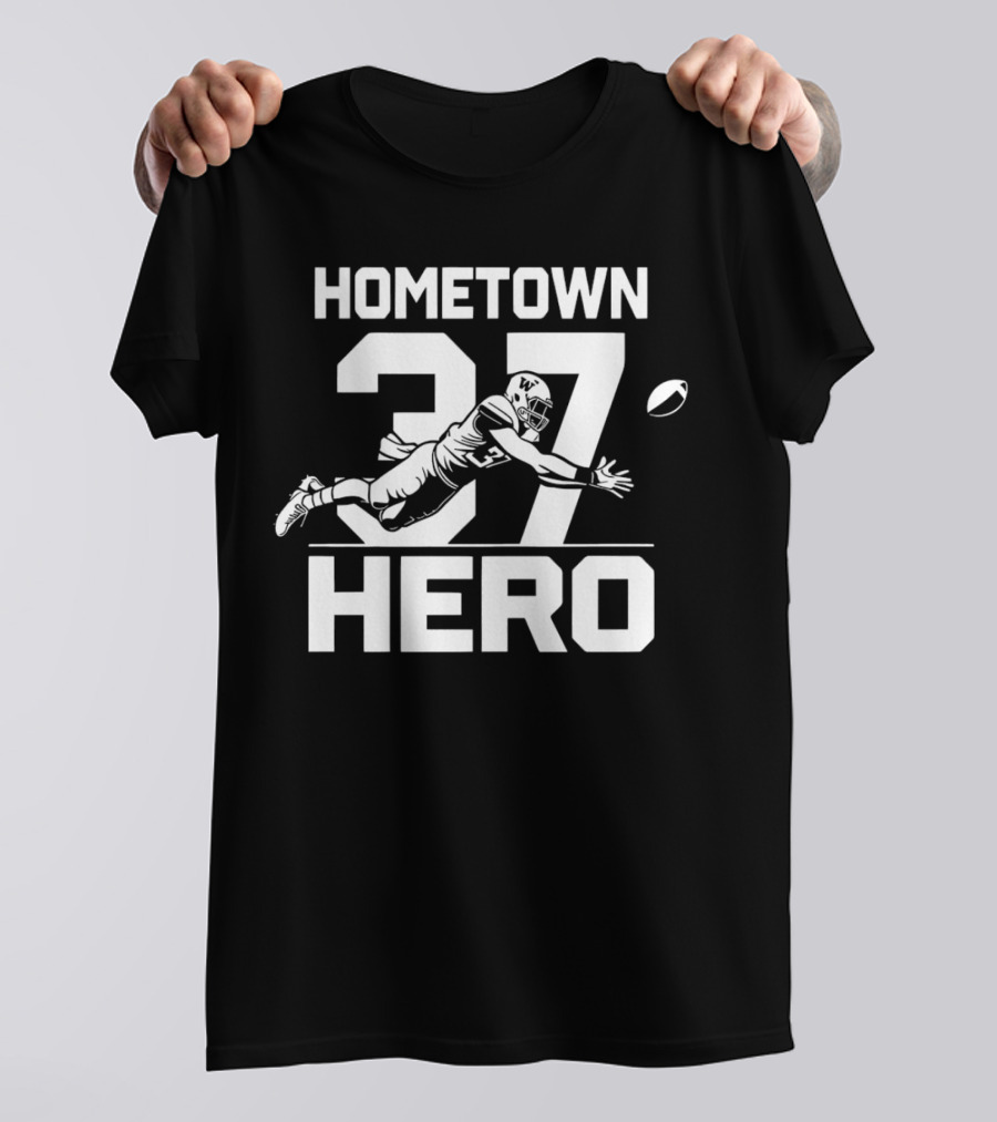 Hometown Hero 37 Jack Westover Football Player T-Shirt