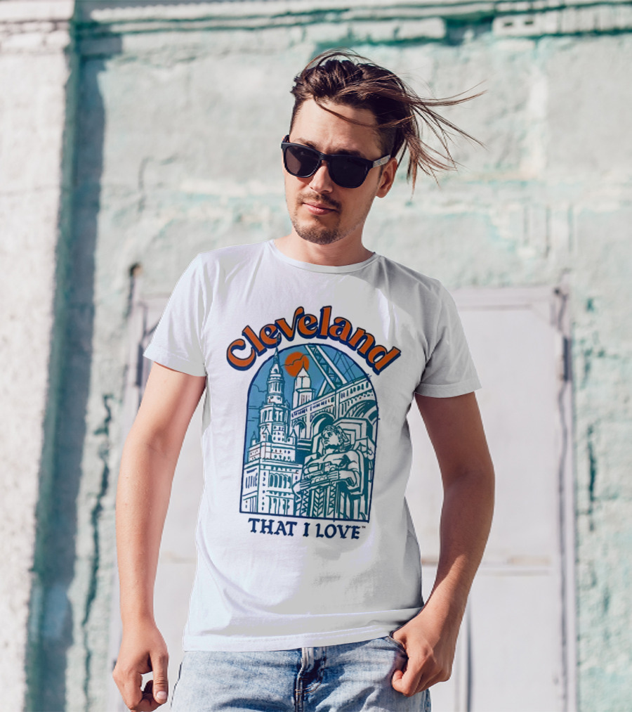 Cleveland That I Love Skyline Architecture T-Shirt