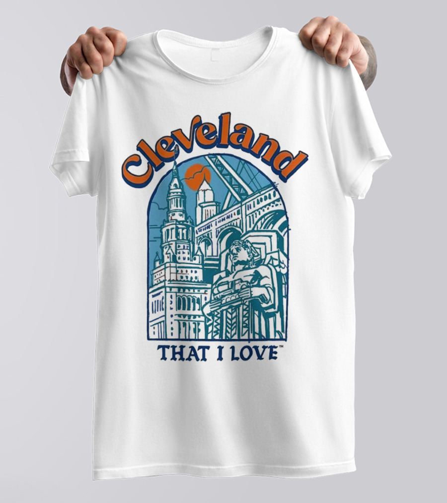 Cleveland That I Love Skyline Architecture T-Shirt
