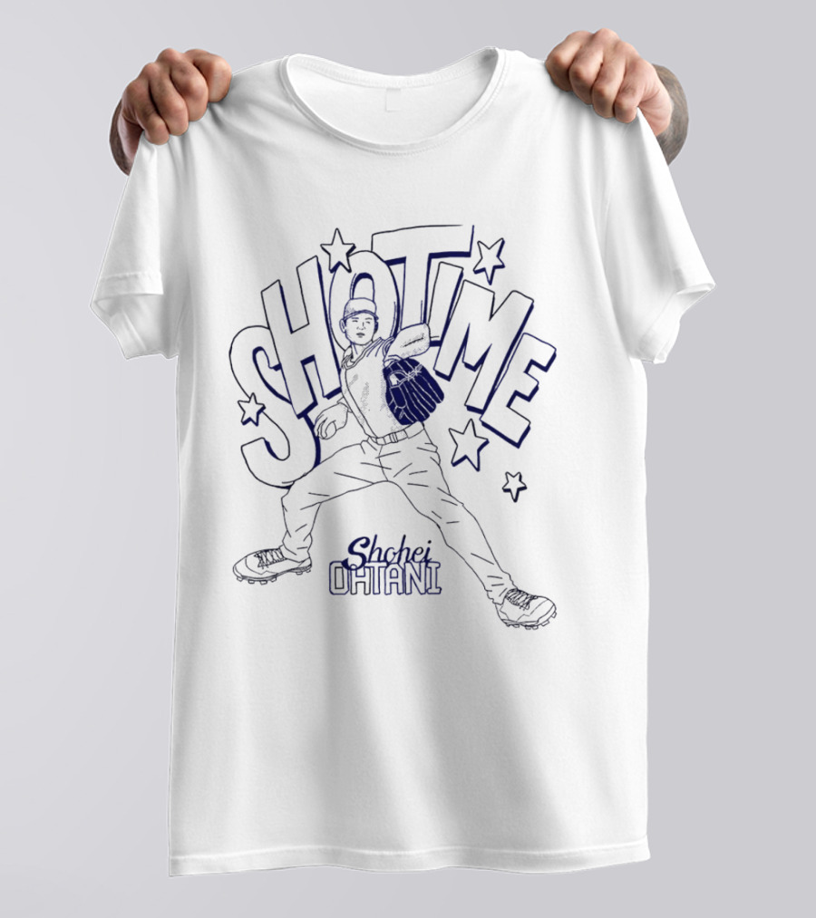 SHOtime Shohei Ohtani Baseball Sports Star Pitcher Action T-Shirt