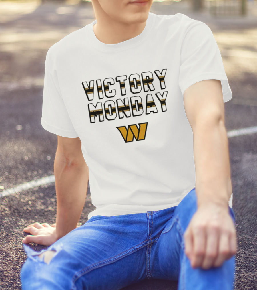 Victory Monday Washington Commanders W T-Shirt