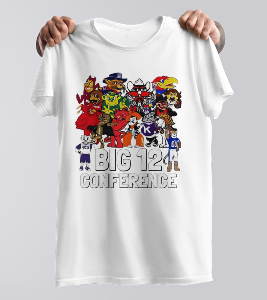 Big 12 Conference Football Mascots Collection T-Shirt
