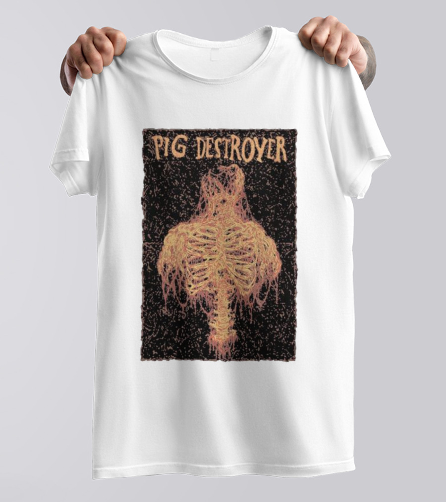 PIG DESTROYER Skeleton Ribs T-Shirt