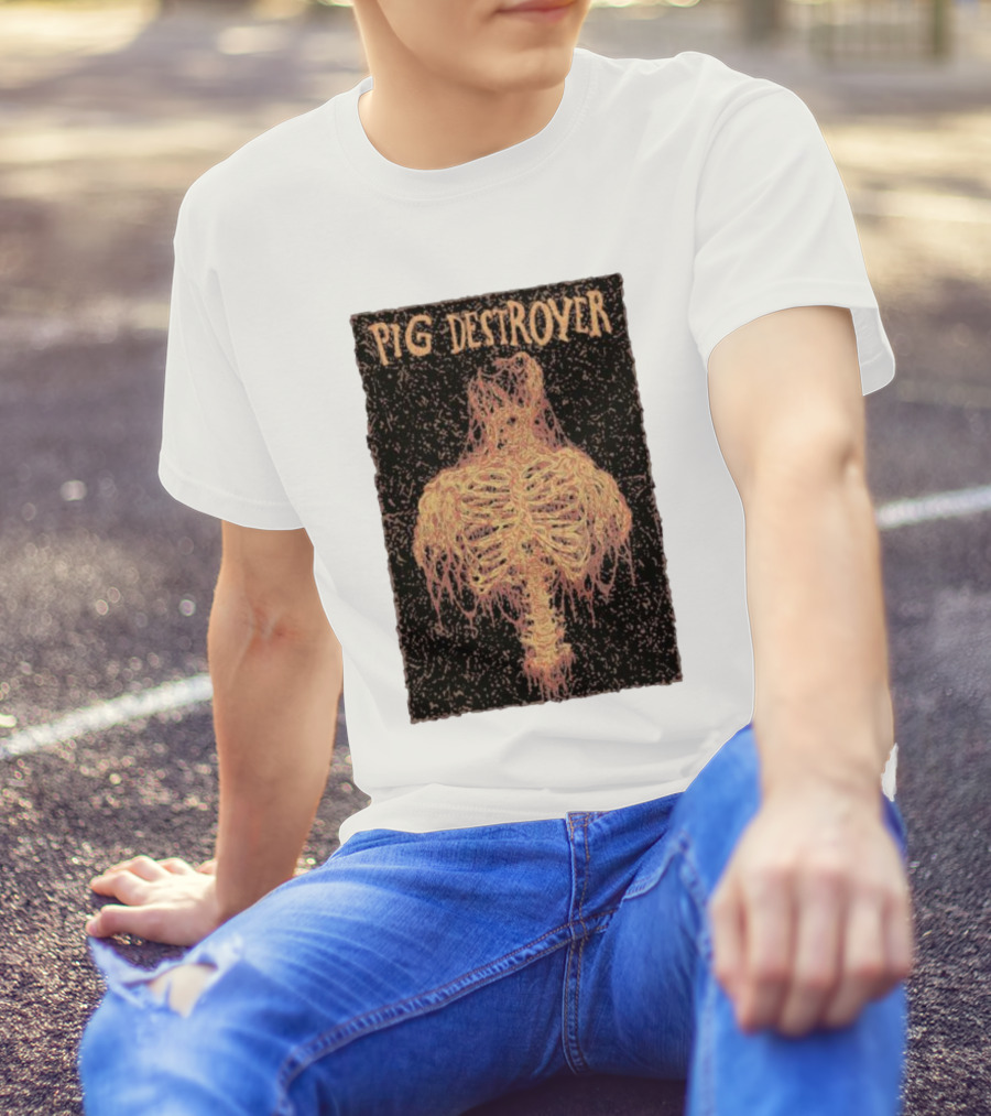 PIG DESTROYER Skeleton Ribs T-Shirt