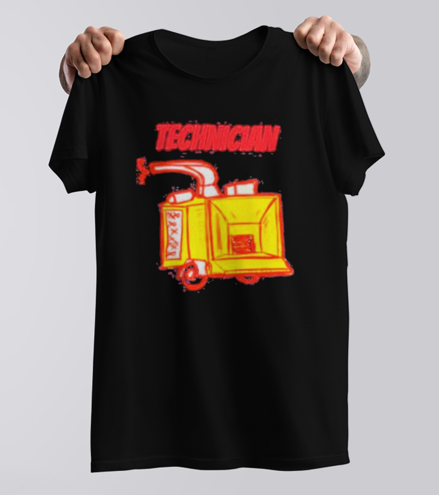 Salty Cracker Technician Vintage Machine T-Shirt