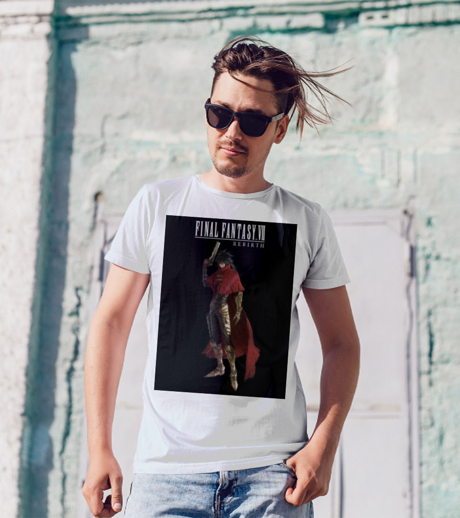 Final Fantasy VII Rebirth Vincent Valentine Character T-Shirt