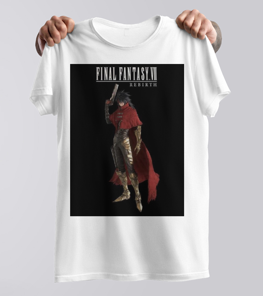 Final Fantasy VII Rebirth Vincent Valentine Character T-Shirt