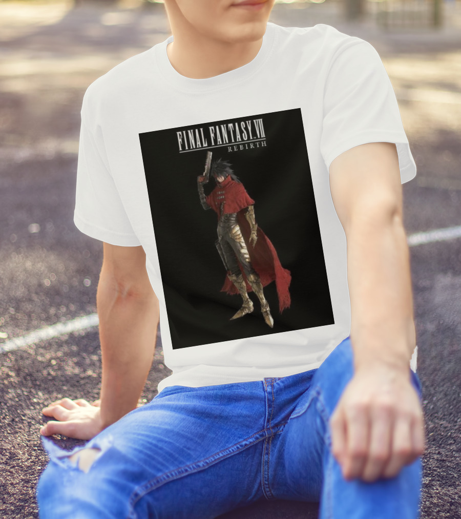 Final Fantasy VII Rebirth Vincent Valentine Character T-Shirt