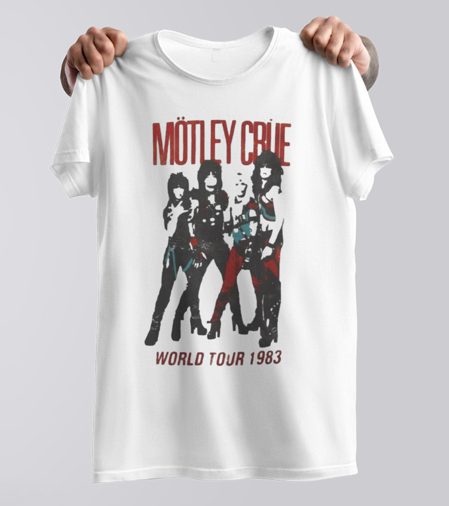 Mötley Crüe World Tour 1983 Vintage Band T-Shirt