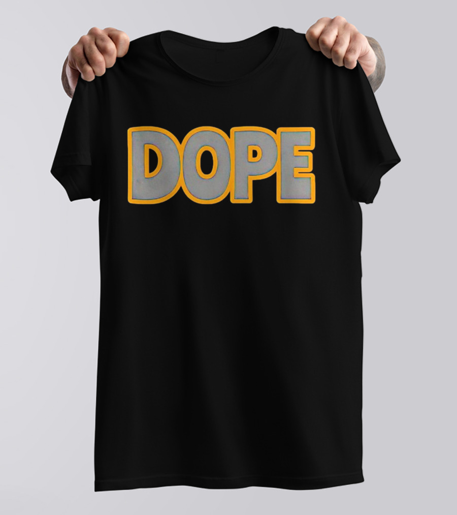 John Felix Dope Bold Yellow Outline T-Shirt