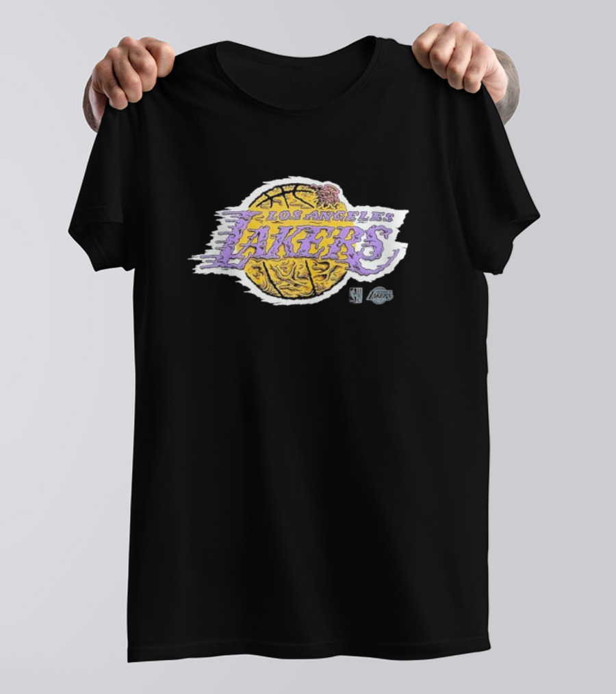 Los Angeles Lakers NBA Basketball Logo Deconstructed T-Shirt