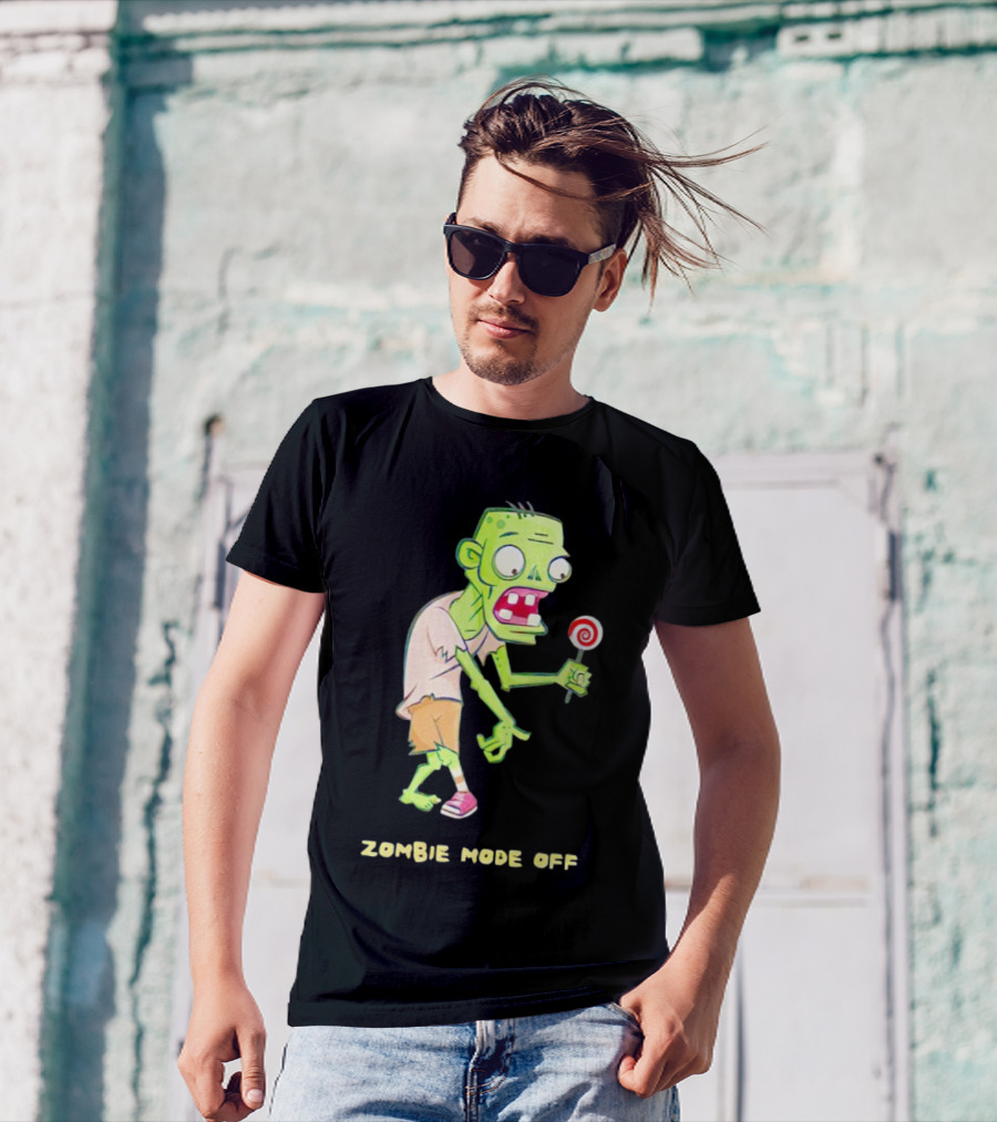 ZOMBIE MODE OFF LOLLIPOP CHARACTER VIBRANT T-Shirt