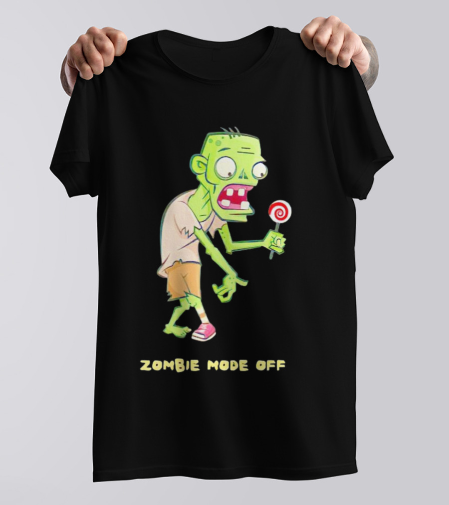 ZOMBIE MODE OFF LOLLIPOP CHARACTER VIBRANT T-Shirt