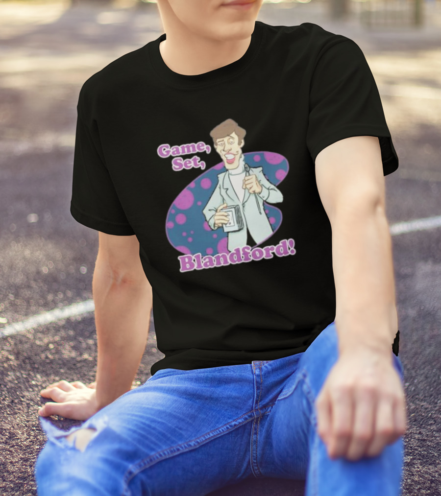 Game Set Blandford Comedy Microphone T-Shirt