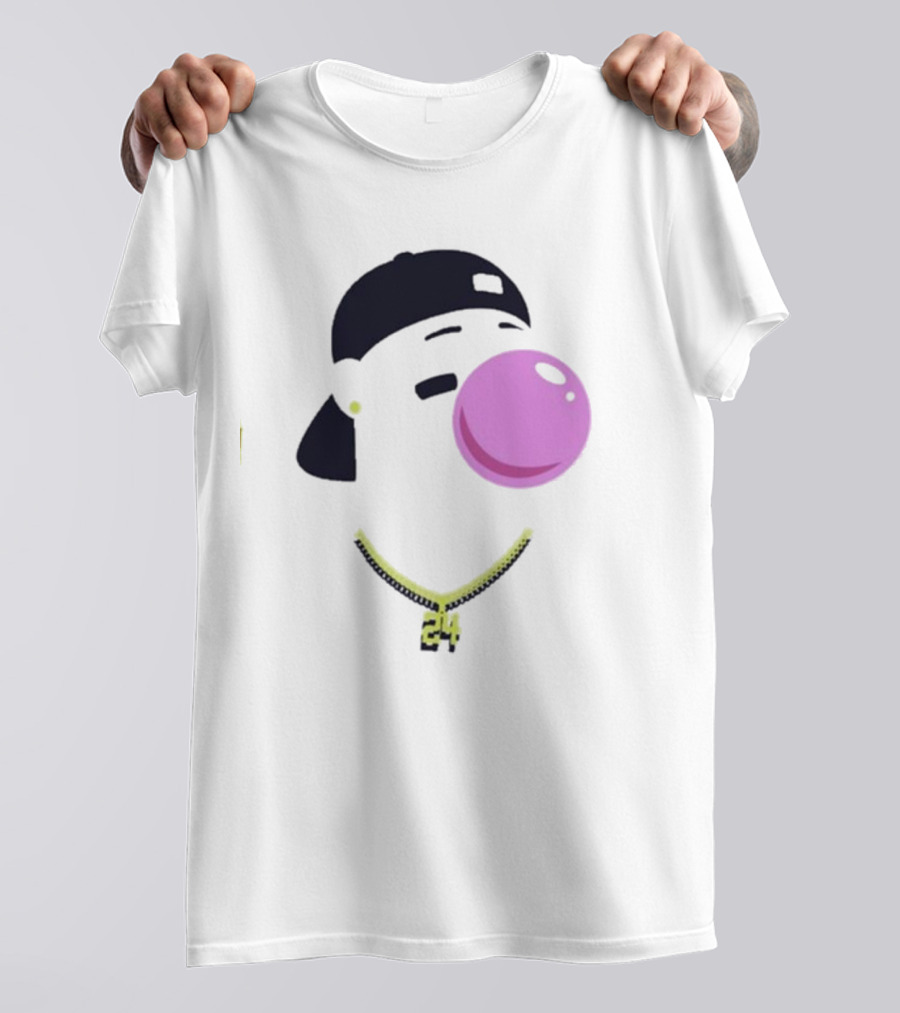 Griffey Clown Iconic Bubblegum Necklace 24 Player T-Shirt